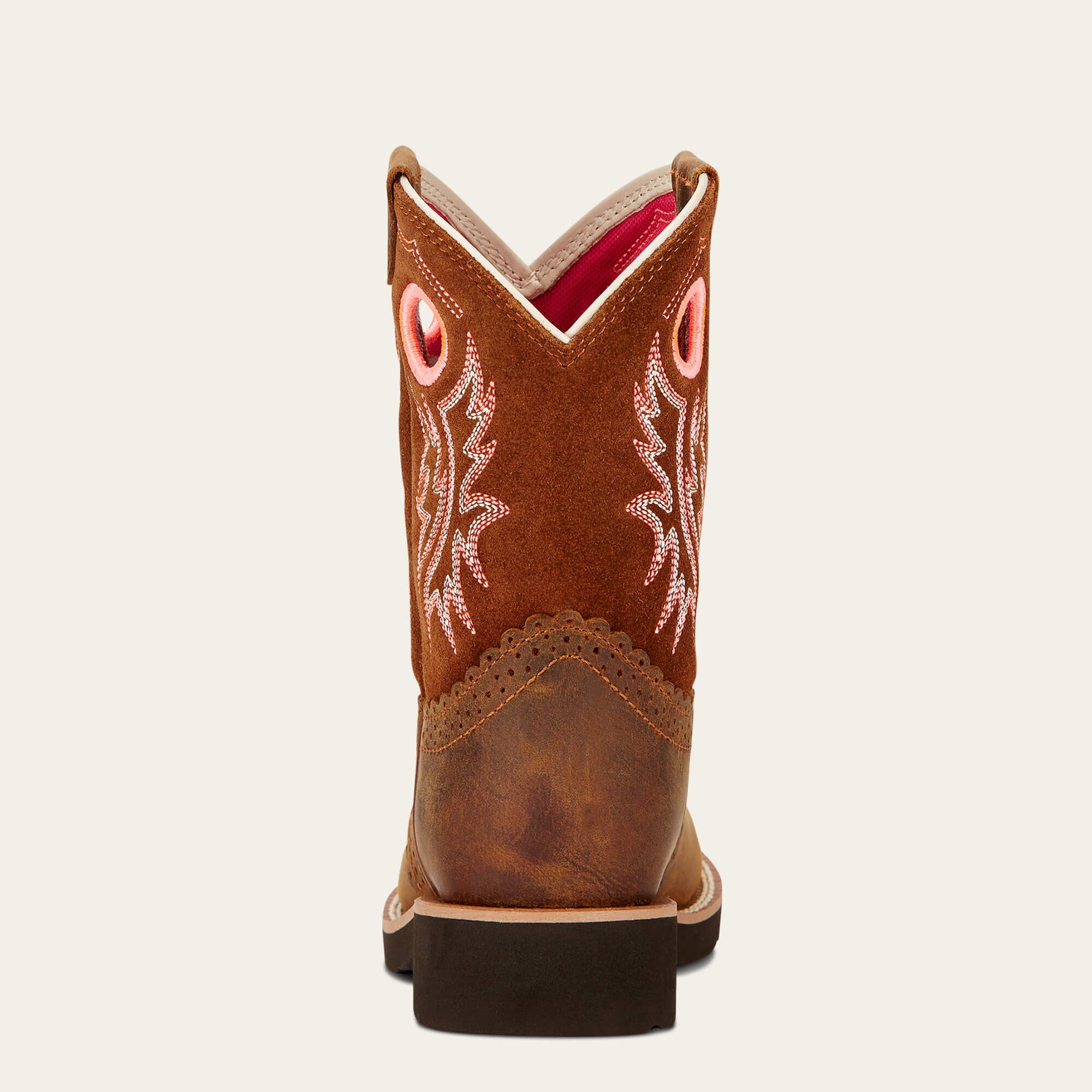 Fatbaby Cowgirl Western Boot Kids - POWDER BROWN