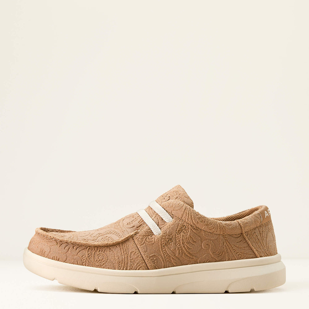 Hilo Kids - TAN FLORAL EMBOSS