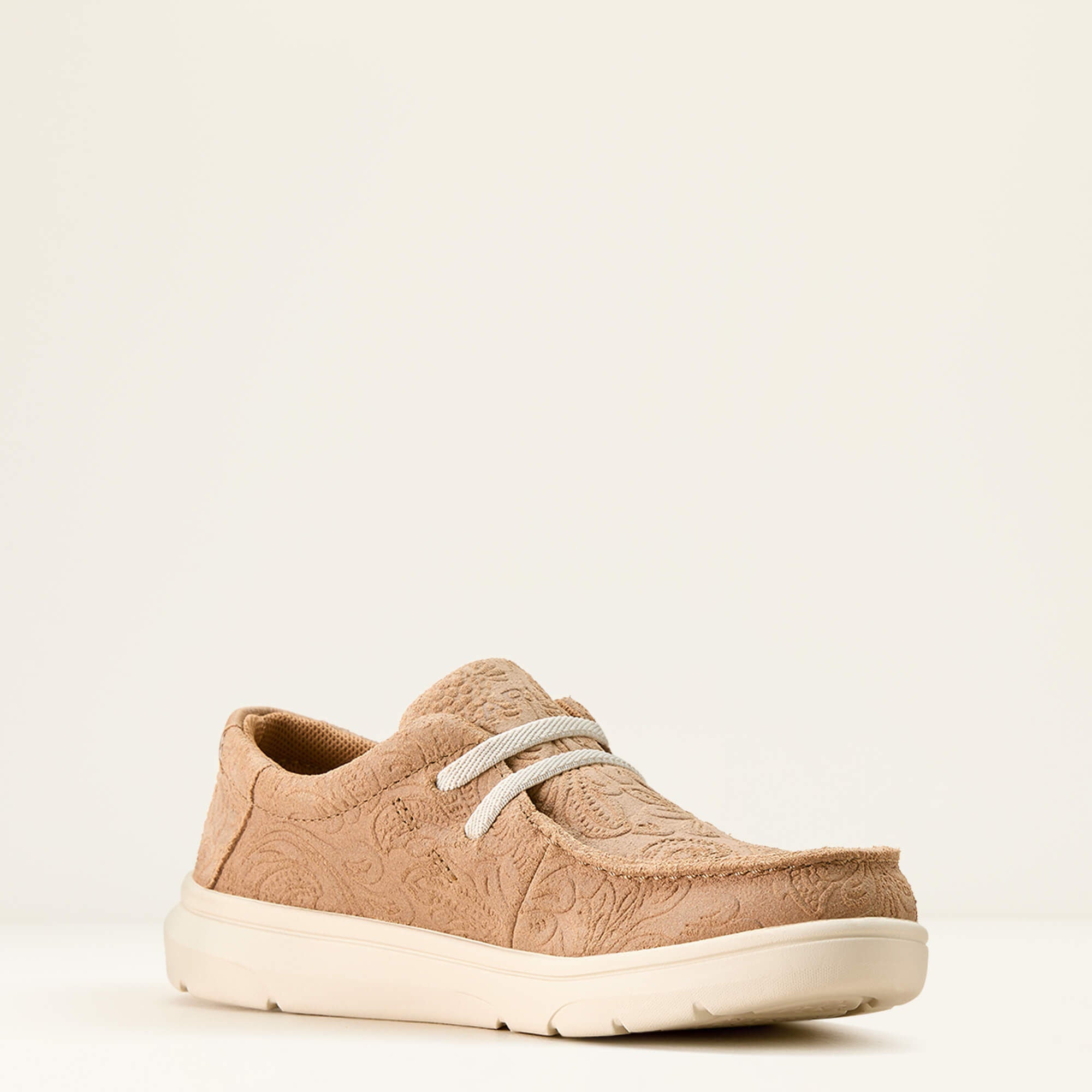 Hilo Kids - TAN FLORAL EMBOSS
