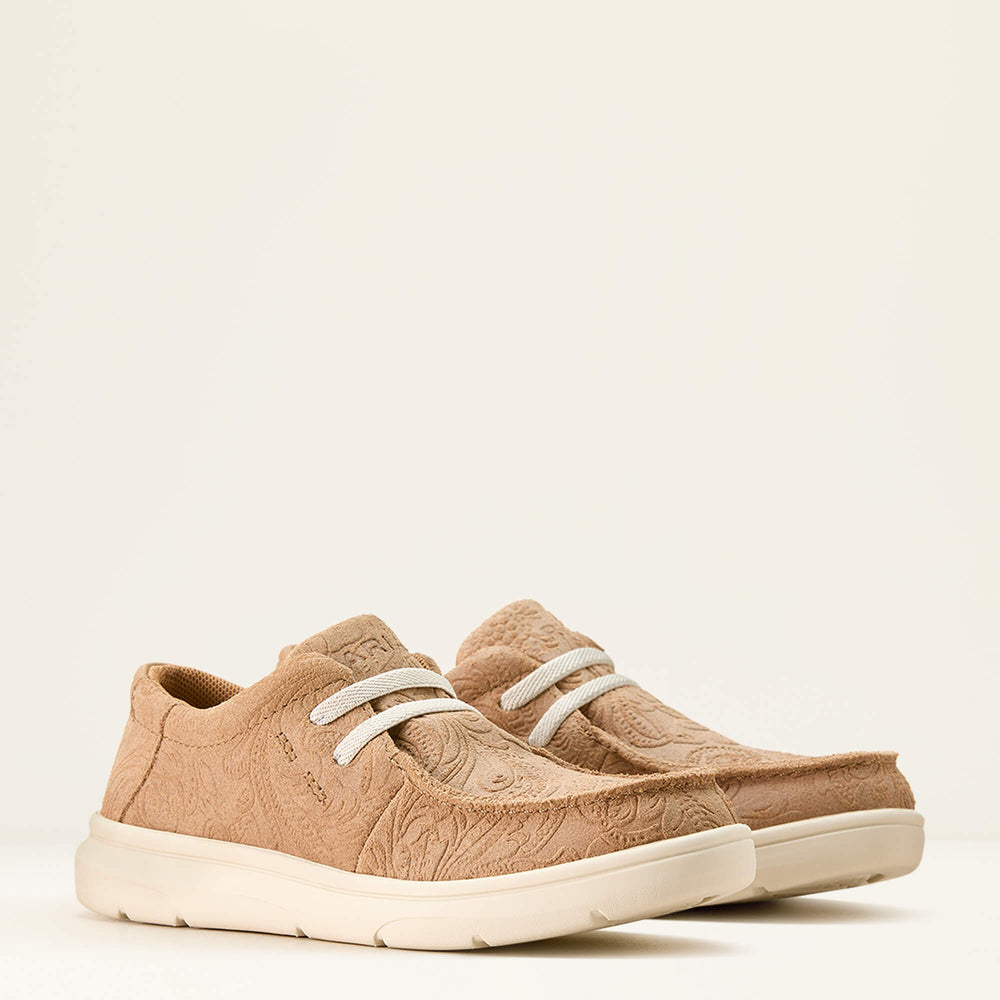 Hilo Kids - TAN FLORAL EMBOSS