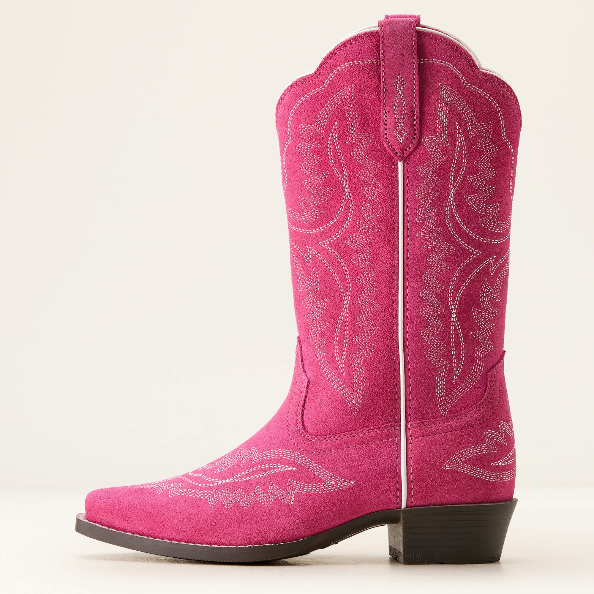 Casanova D Toe Western Boot Kids - HAUTE PINK SUEDE