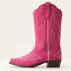 Casanova D Toe Western Boot Kids - HAUTE PINK SUEDE