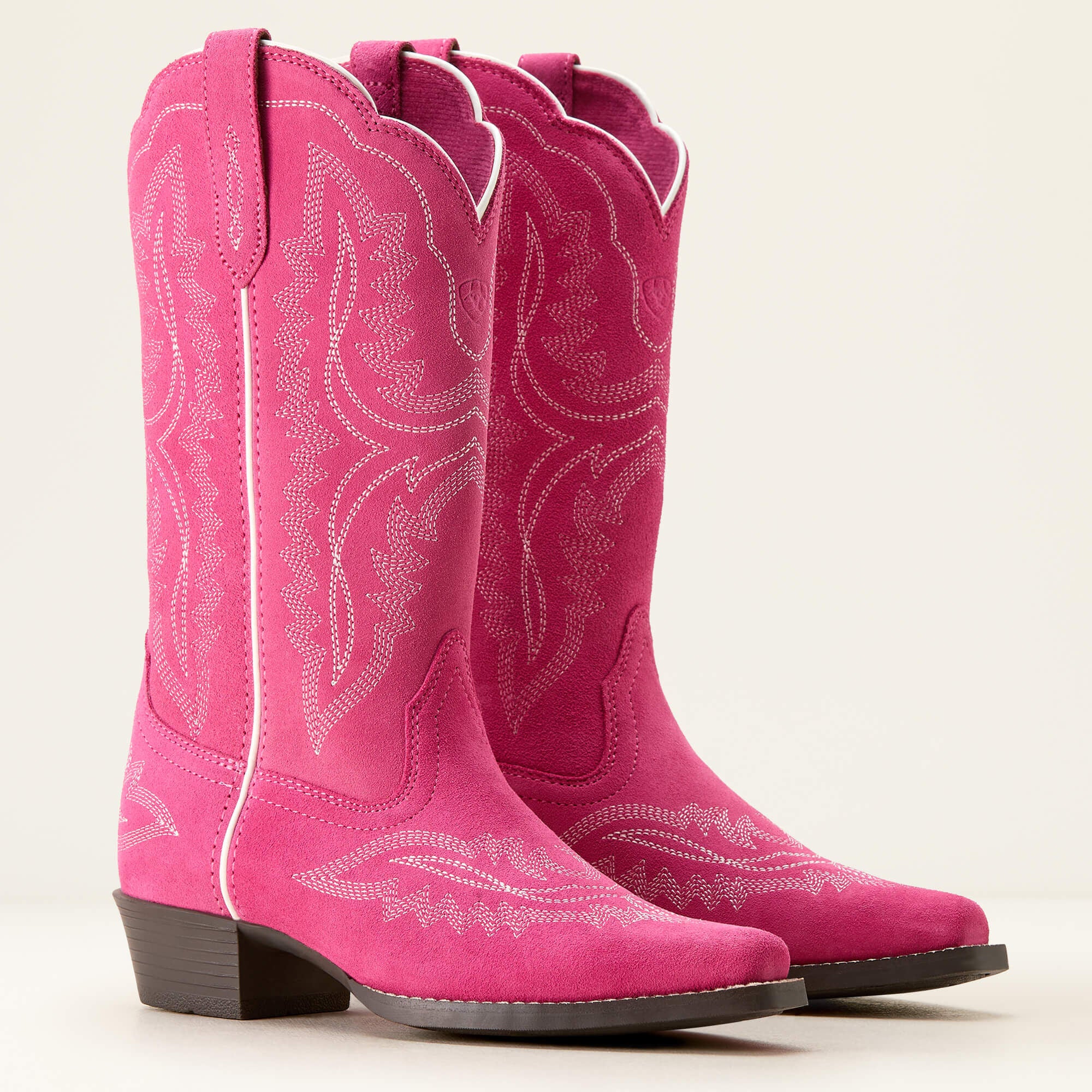 Casanova D Toe Western Boot Kids - HAUTE PINK SUEDE
