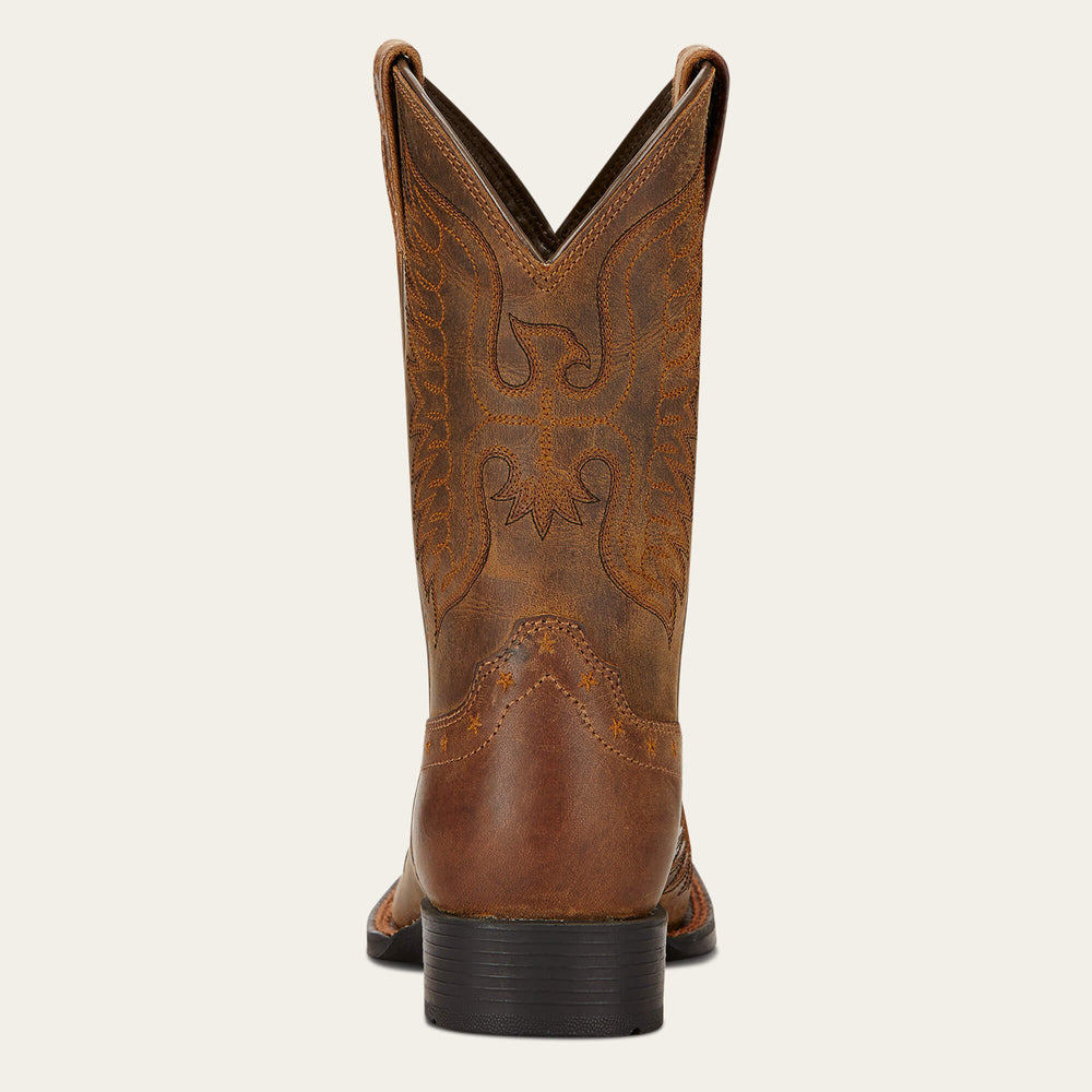 Honor Western Boot Kids - DISTRESSED BROWN