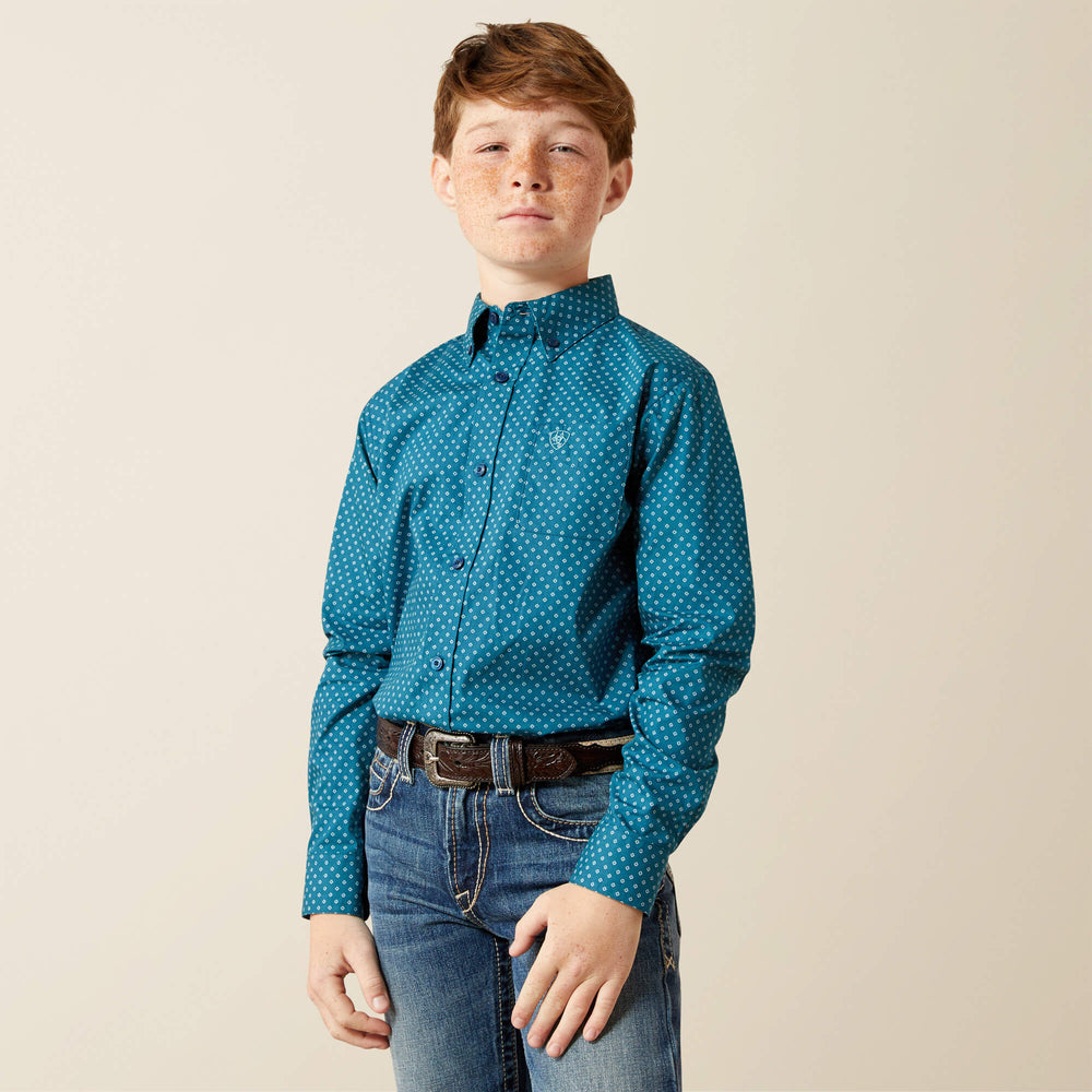 Tyce Classic Fit Shirt Kids - DARK TEAL