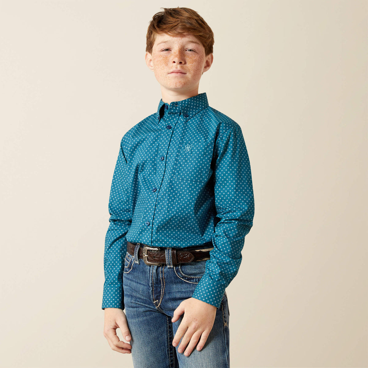 Tyce Classic Fit Shirt Kids - DARK TEAL