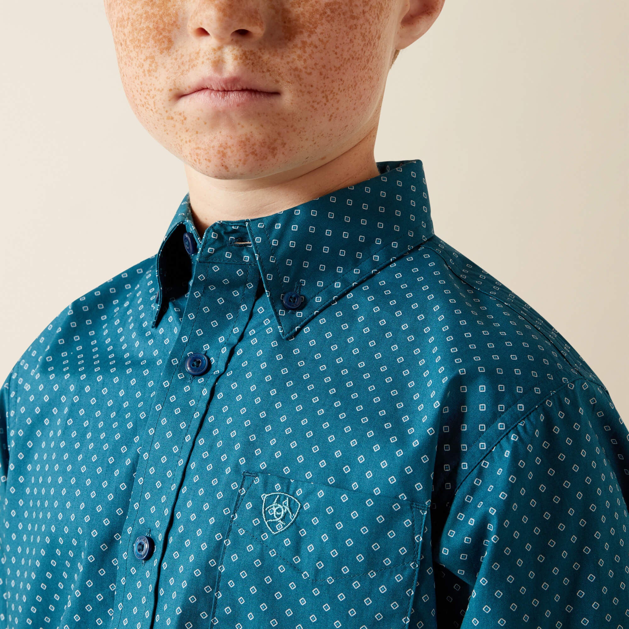 Tyce Classic Fit Shirt Kids - DARK TEAL