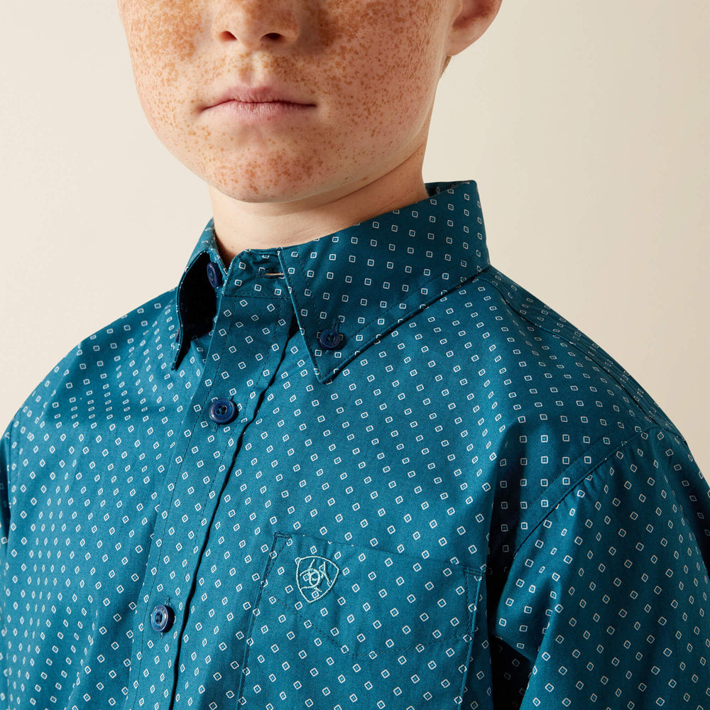 Tyce Classic Fit Shirt Kids - DARK TEAL