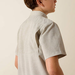 VenTEK Outbound Heathered Classic Fit Shirt Kids - GREEN