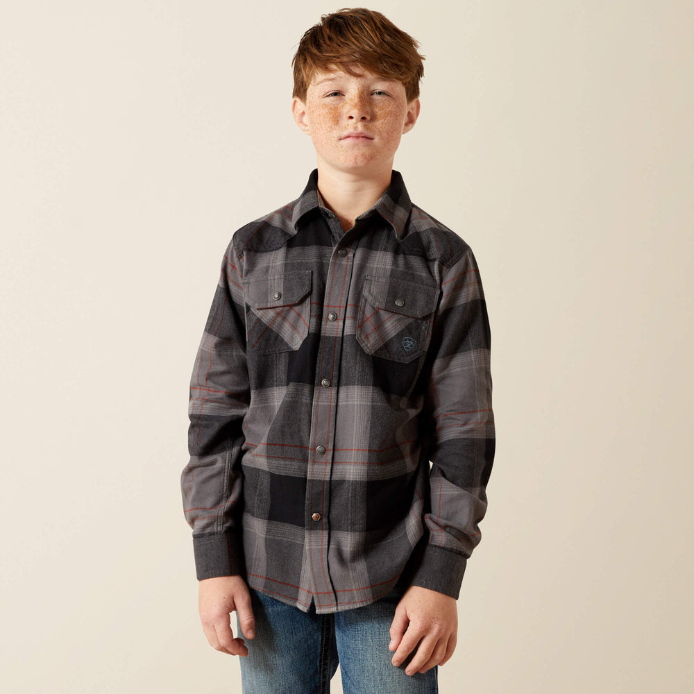 Hernandez Retro Classic Fit Shirt Kids - DARK GREY