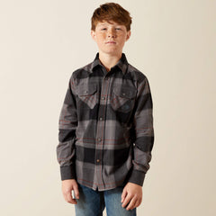 Hernandez Retro Classic Fit Shirt Kids - DARK GREY