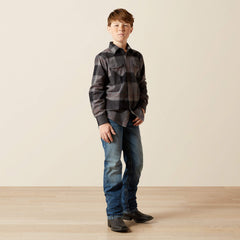 Hernandez Retro Classic Fit Shirt Kids - DARK GREY