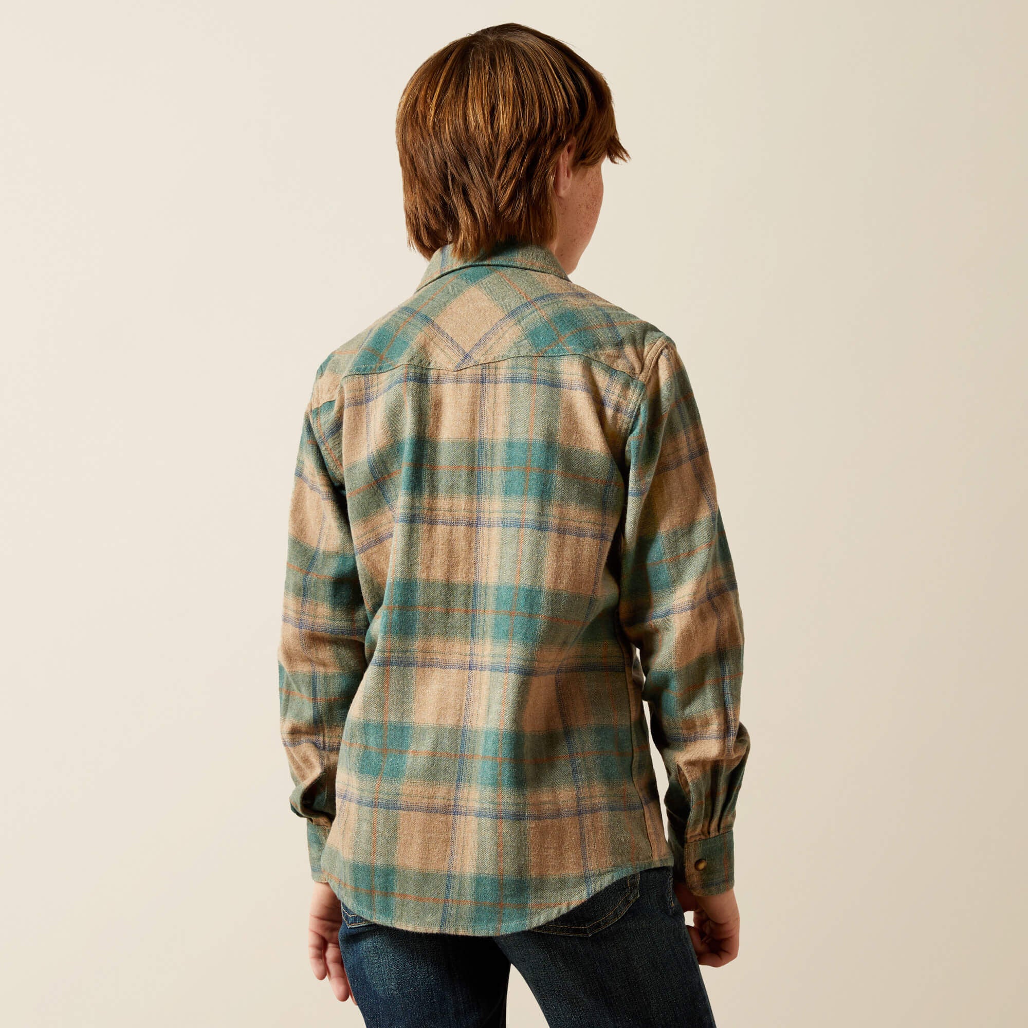 Huxlee Retro Classic Fit Shirt Kids - DEEP TEAL