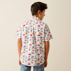 Scout Classic Fit Shirt Kids - WHITE
