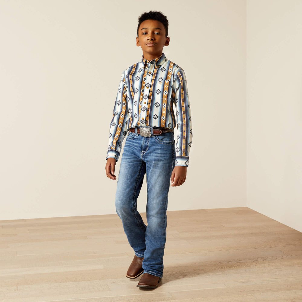 Shilo Classic Fit Shirt Kids - BLUE