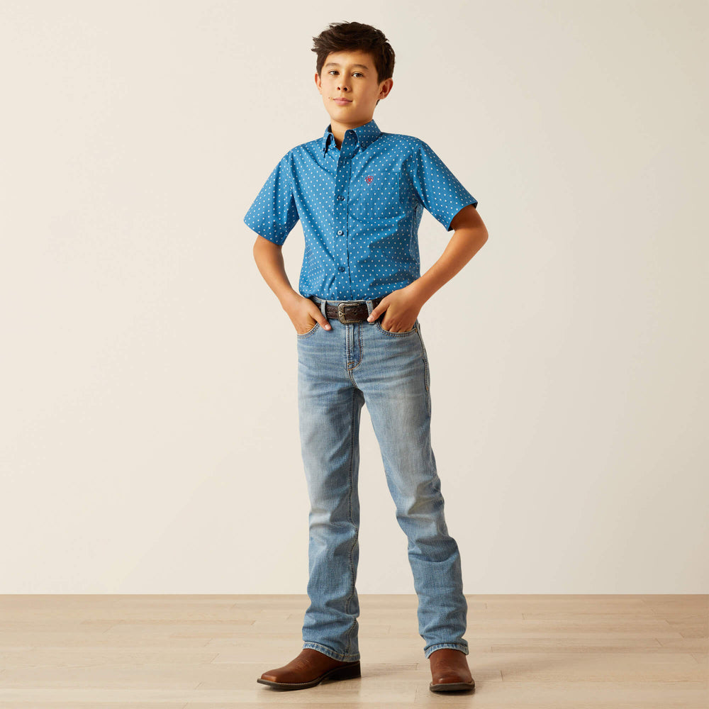 Scott Classic Fit Shirt Kids - DARK TEAL