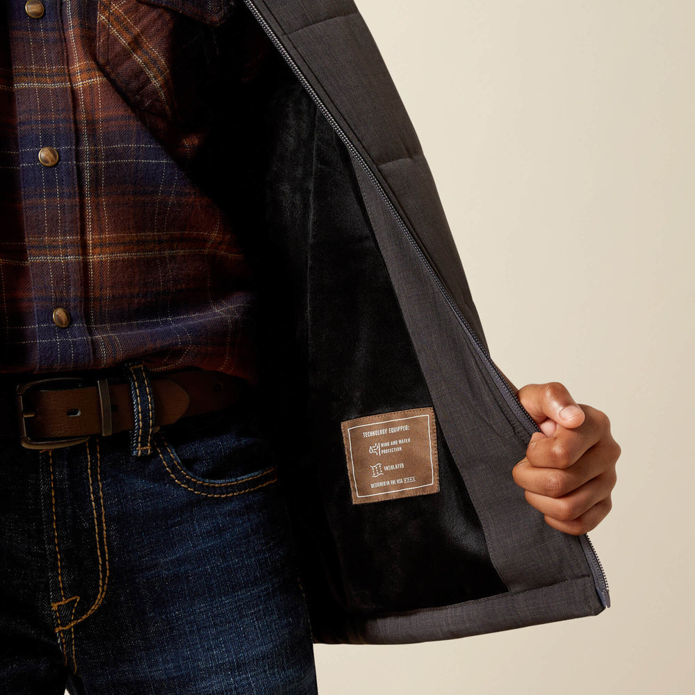 Crius Insulated Vest Kids - PHANTOM HEATHER