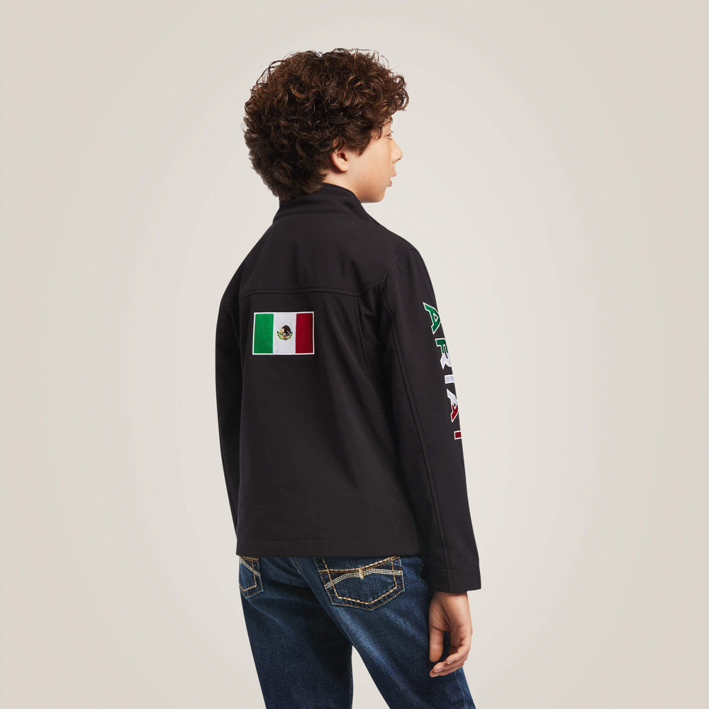 New Team Softshell MEXICO Jacket Kids - BLACK