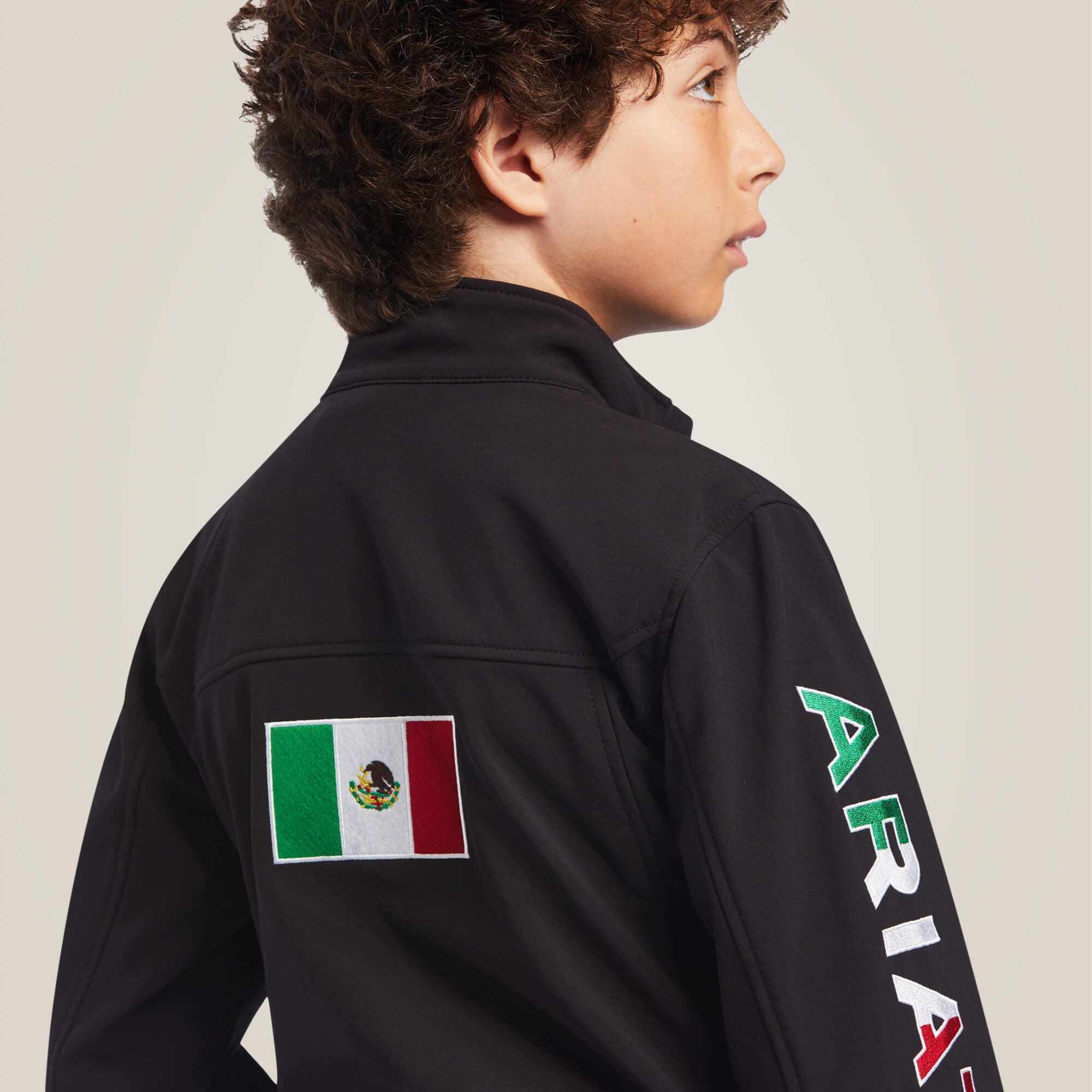 New Team Softshell MEXICO Jacket Kids - BLACK