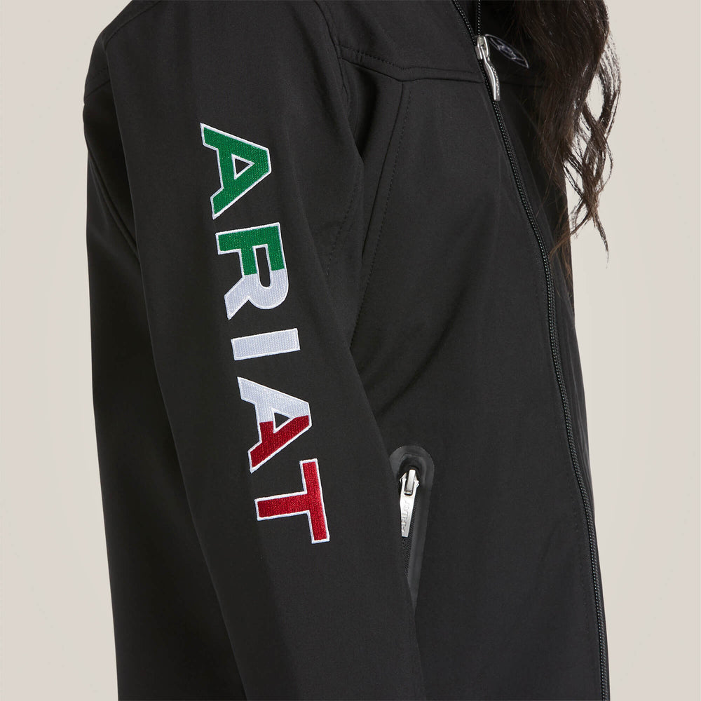 New Team Softshell MEXICO Jacket Kids - BLACK