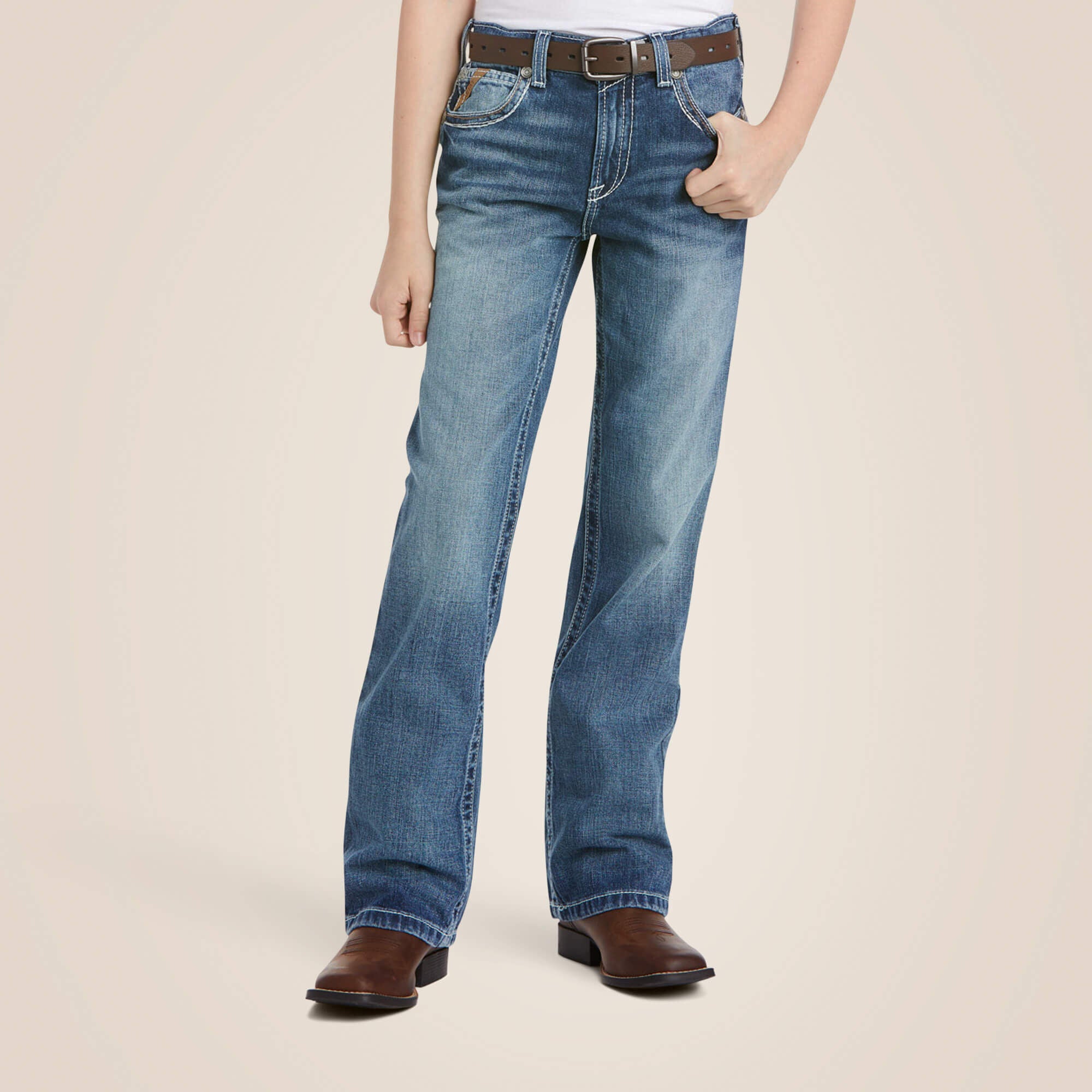 B4 Relaxed Coltrane Boot Cut Jean Kids - DURANGO