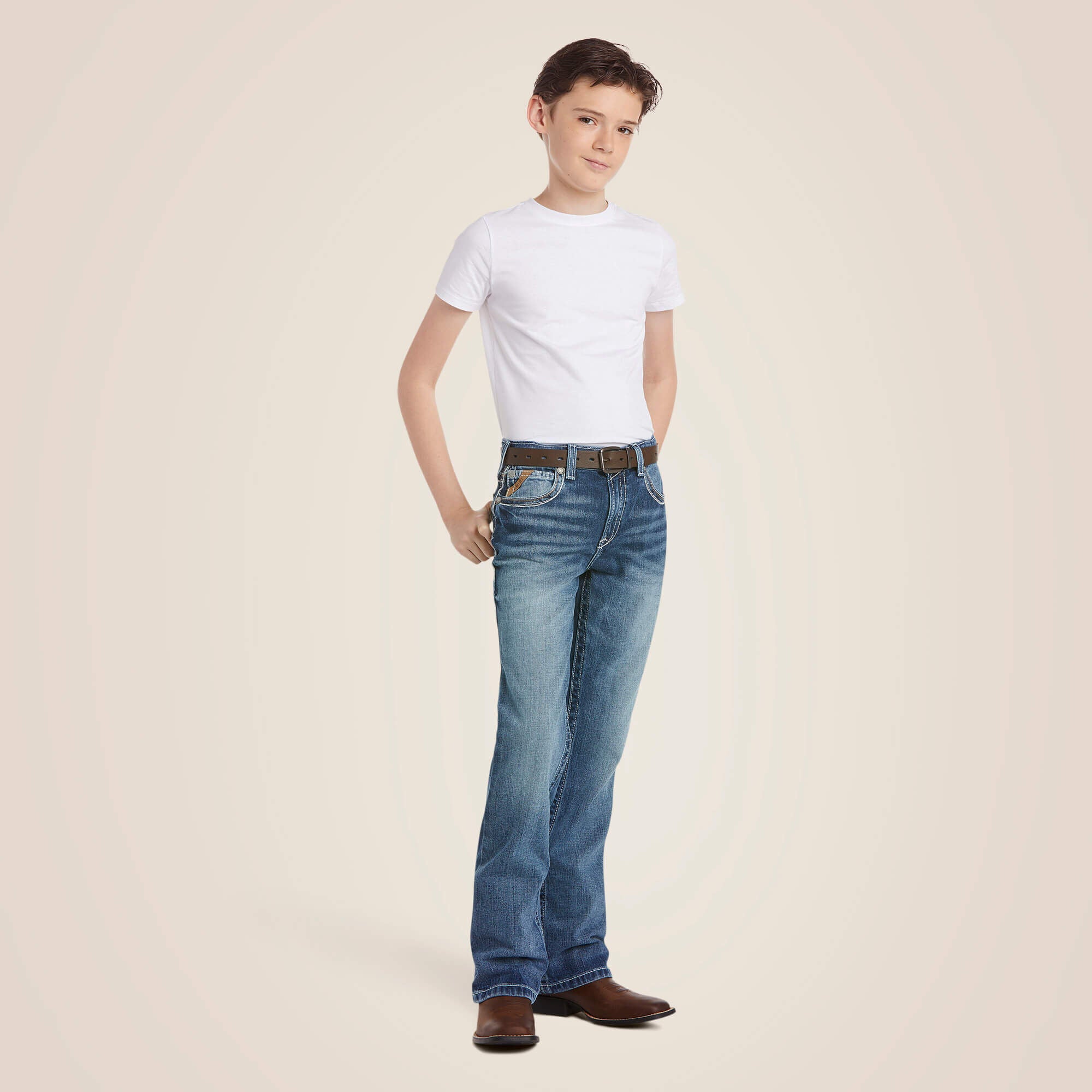 B4 Relaxed Coltrane Boot Cut Jean Kids - DURANGO