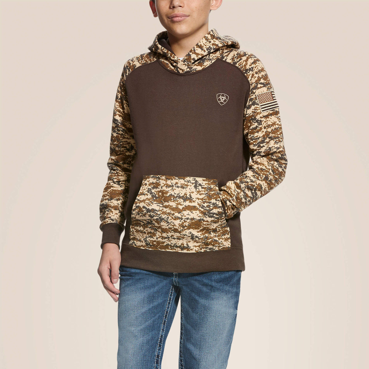 Patriot Hoodie Kids - DESERT DIGI CAMO
