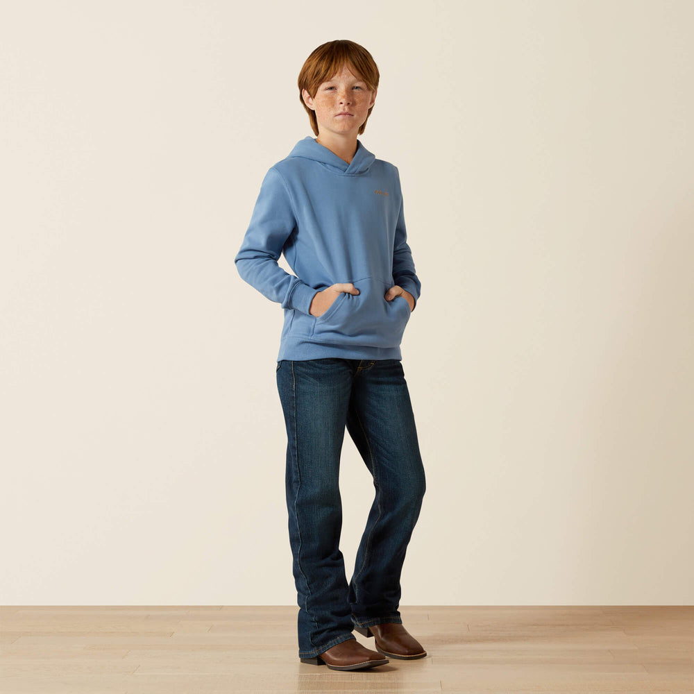 Ariat Sun Valley Circle Hoodie Kids - CORONET BLUE