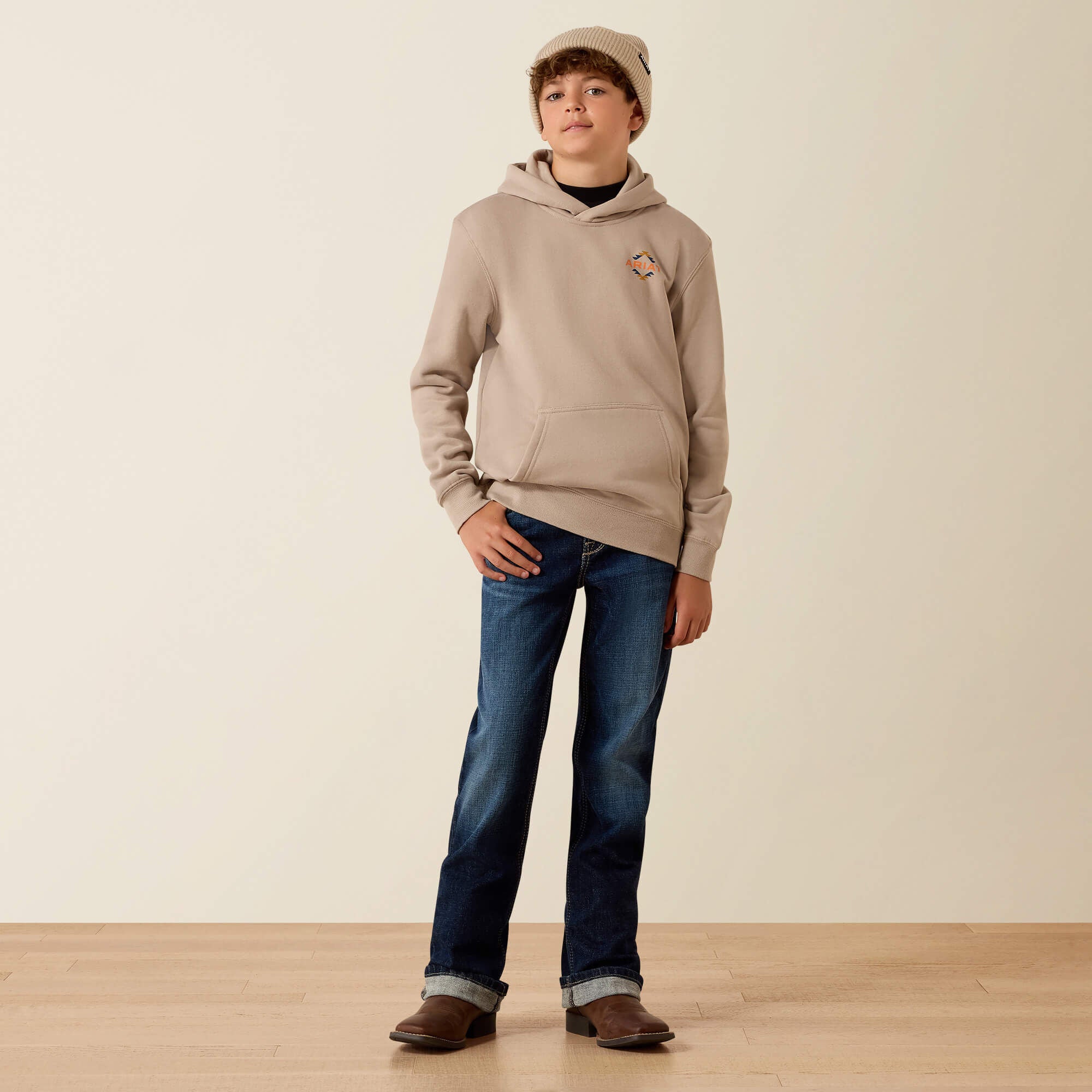 Ariat Tapiz Zapoteco Hoodie Kids - BEIGE