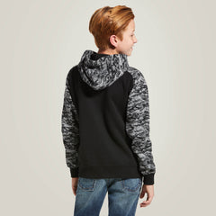 Patriot Hoodie Kids - BLACK DIGI CAMO