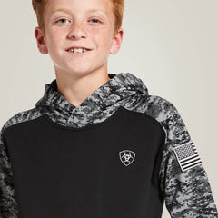 Patriot Hoodie Kids - BLACK DIGI CAMO