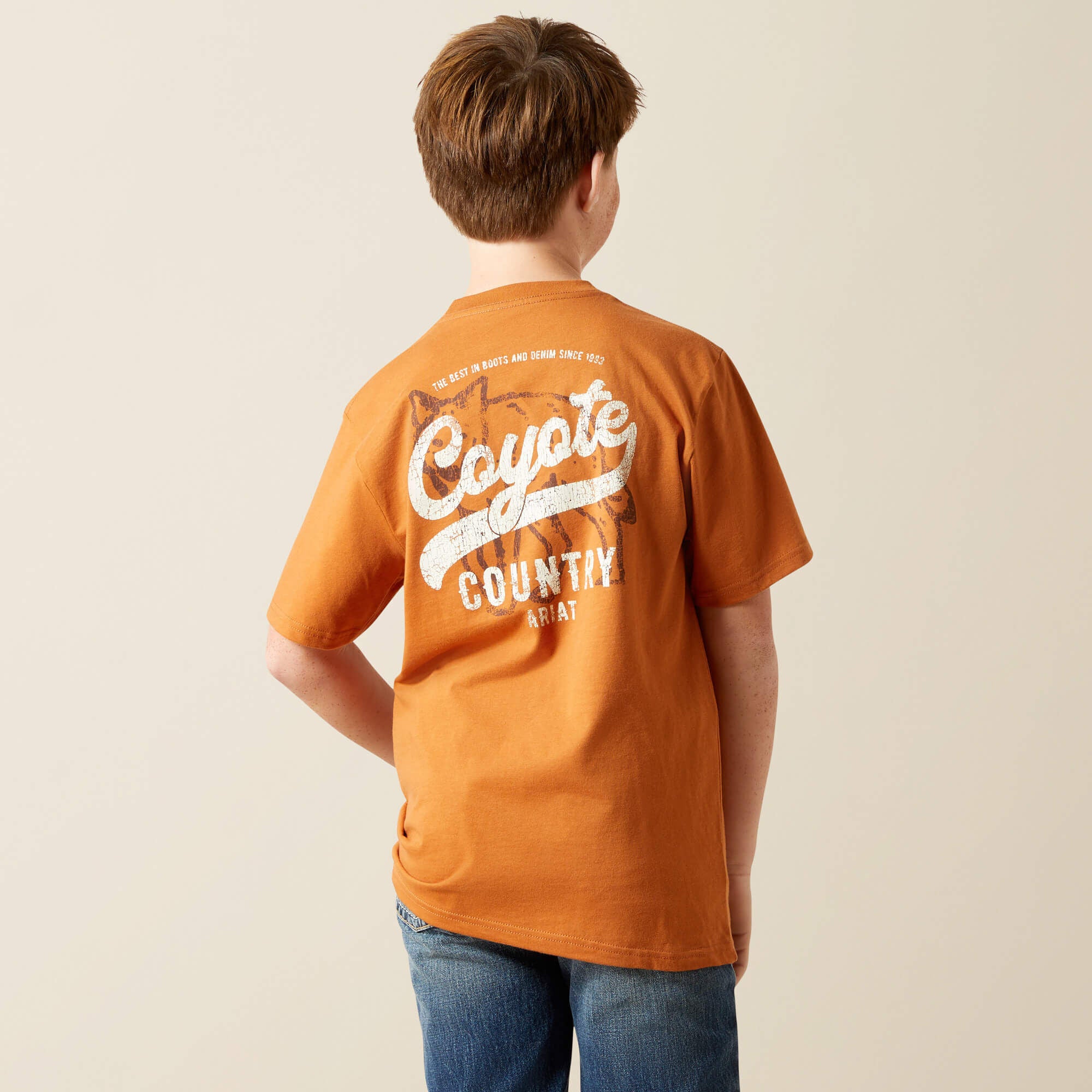 Ariat Coyote Country T-Shirt Kids - ADOBE