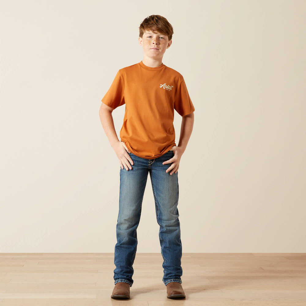 Ariat Coyote Country T-Shirt Kids - ADOBE
