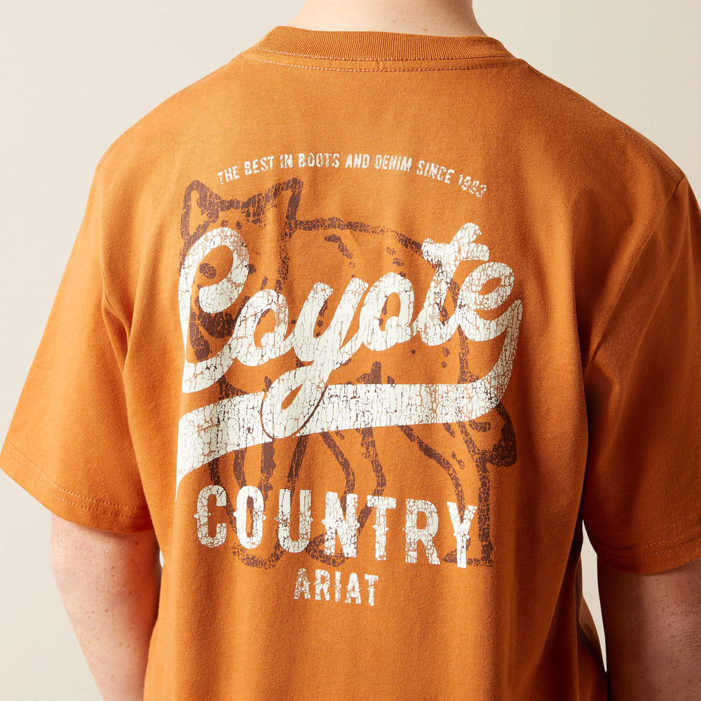 Ariat Coyote Country T-Shirt Kids - ADOBE