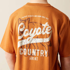 Ariat Coyote Country T-Shirt Kids - ADOBE