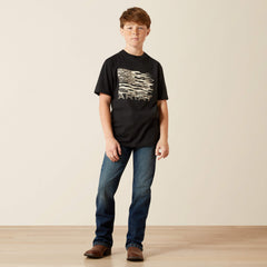 Ariat Freedom Flag T-Shirt Kids - BLACK