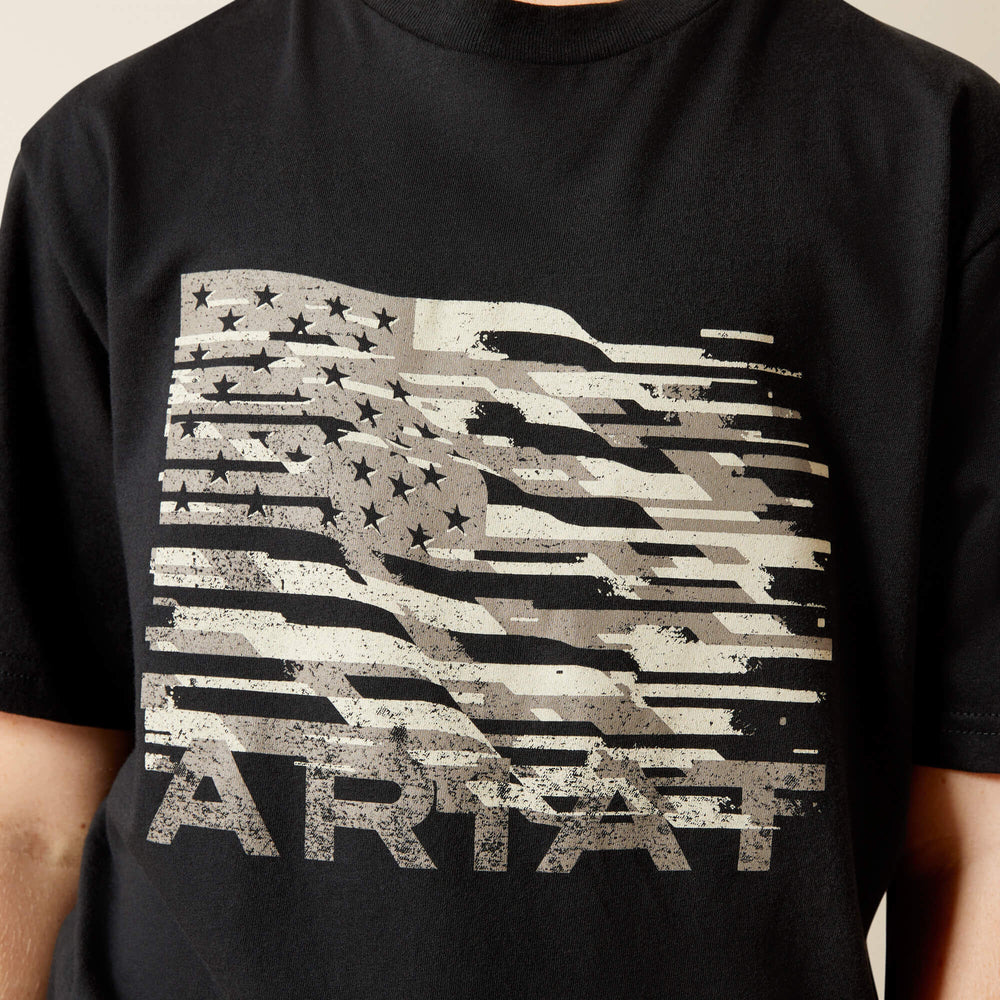Ariat Freedom Flag T-Shirt Kids - BLACK