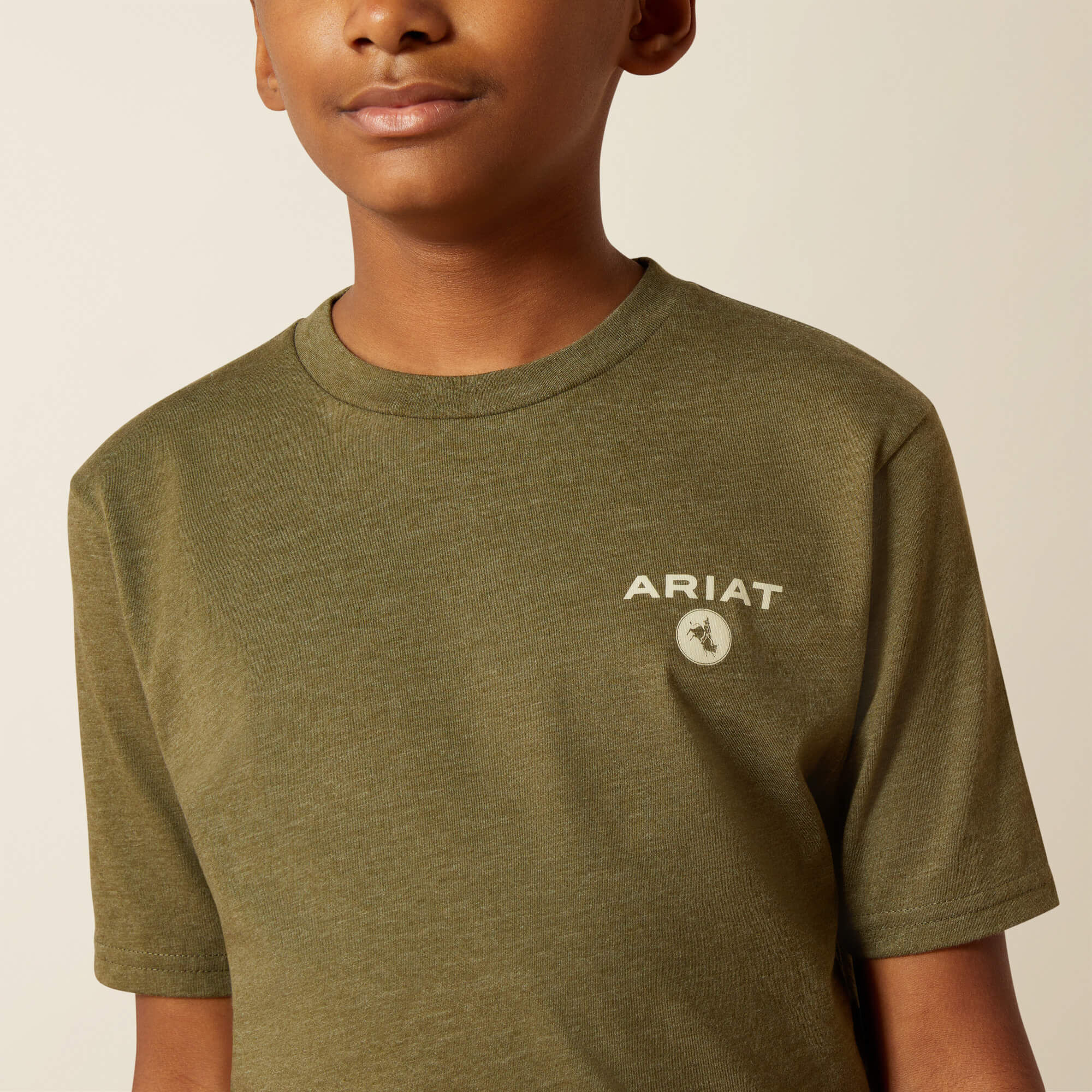 Ariat Roped Diamond T-Shirt Kids - MILITARY HEATHER