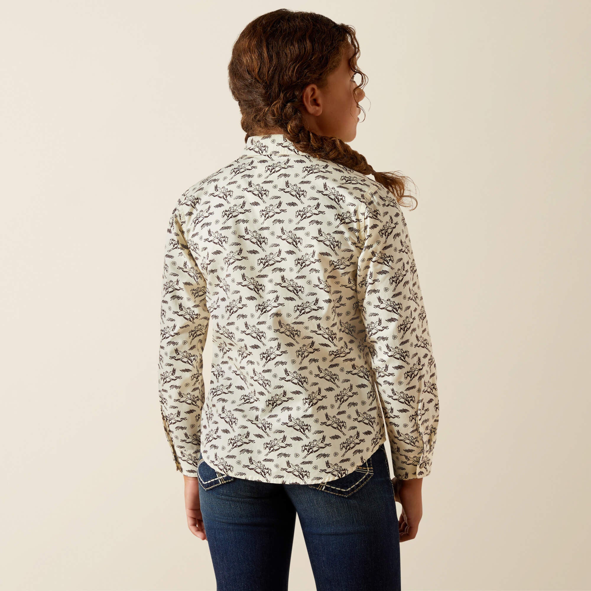 Rodeo Time Shirt Kids - BUCKING HORSE PRINT