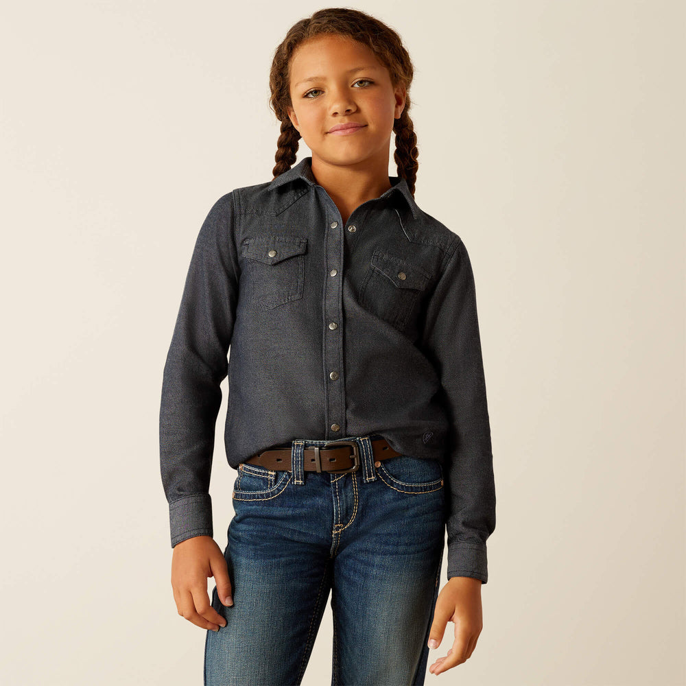 Chambray Shirt Kids - MEDIUM BLUE
