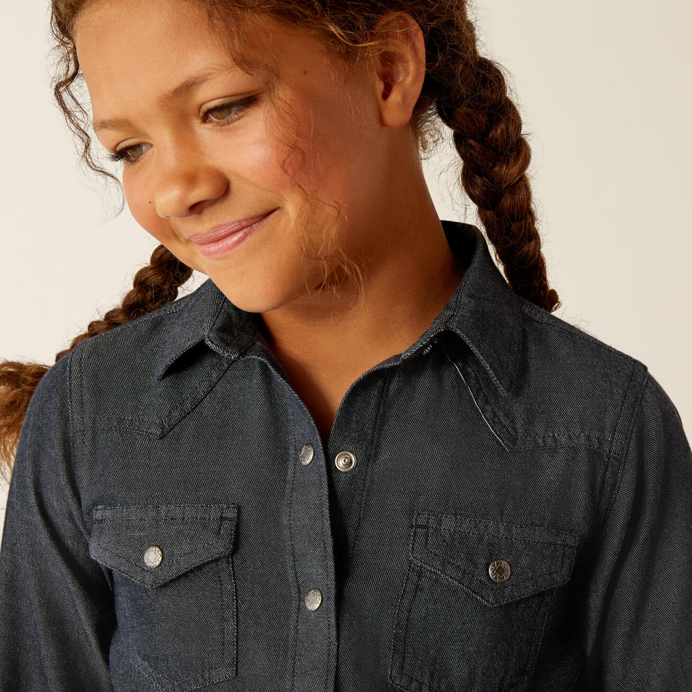 Chambray Shirt Kids - MEDIUM BLUE
