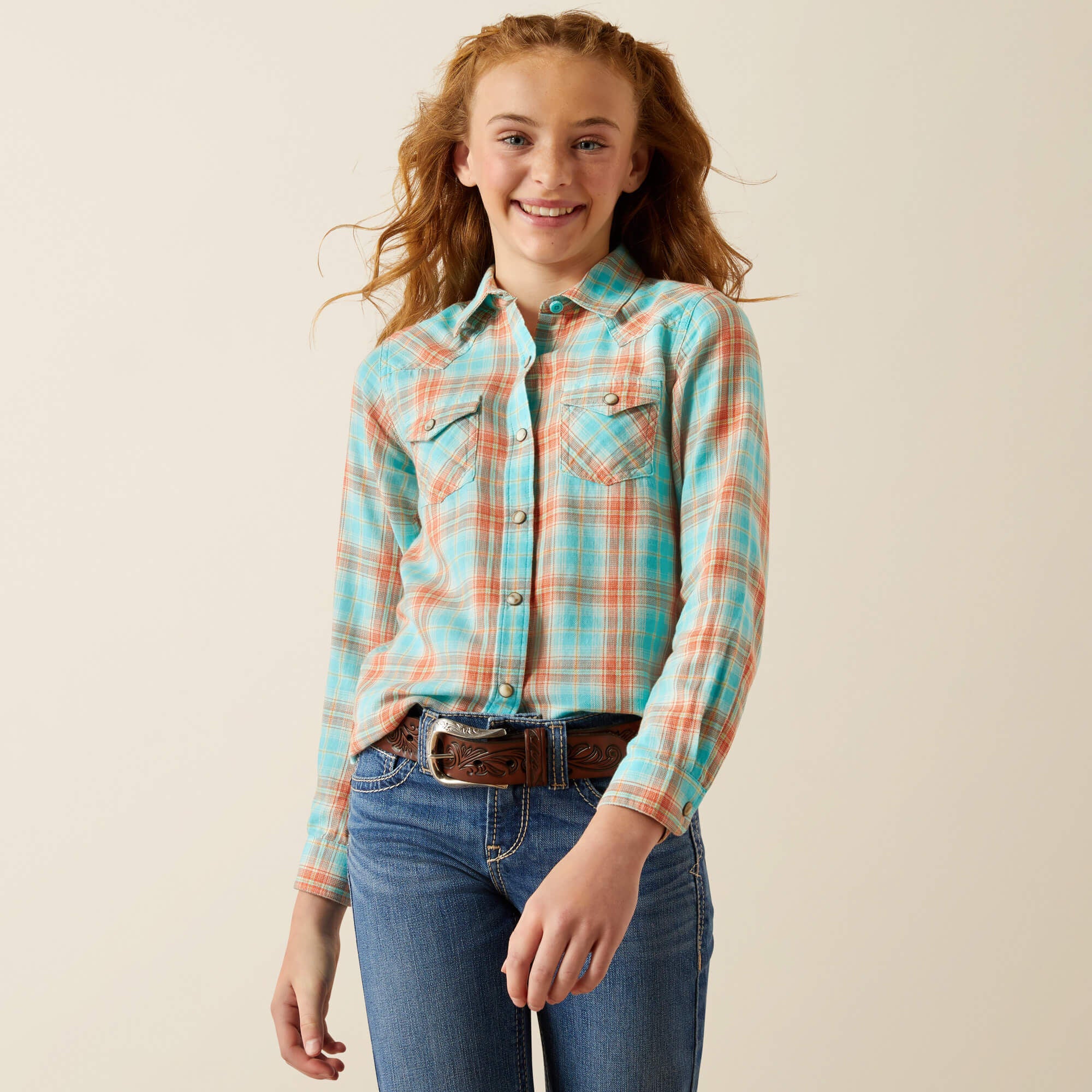Edan Shirt Kids - BLUE PLAID