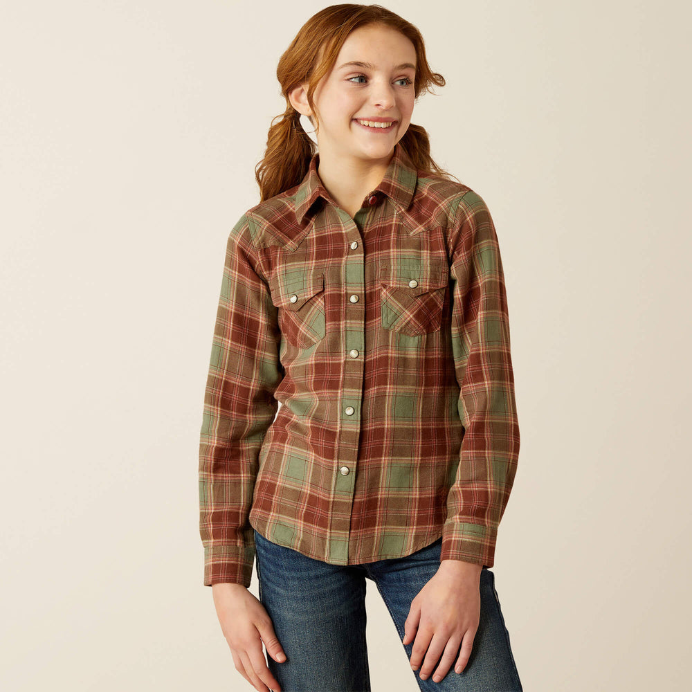 Ava Plaid Shirt Kids - OAKWOOD PLAID