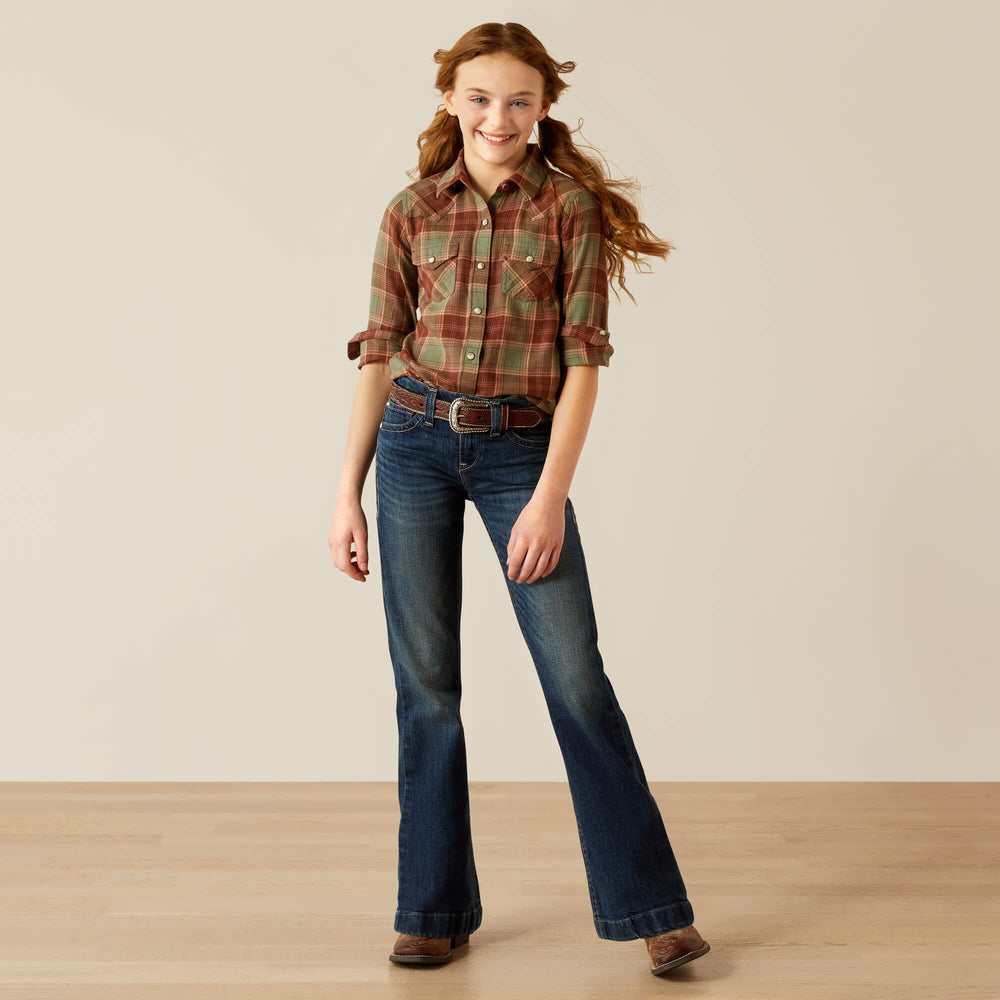 Ava Plaid Shirt Kids - OAKWOOD PLAID