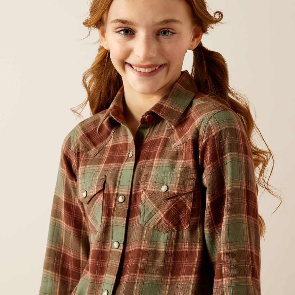 Ava Plaid Shirt Kids - OAKWOOD PLAID