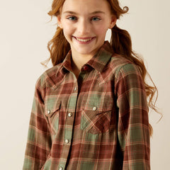 Ava Plaid Shirt Kids - OAKWOOD PLAID