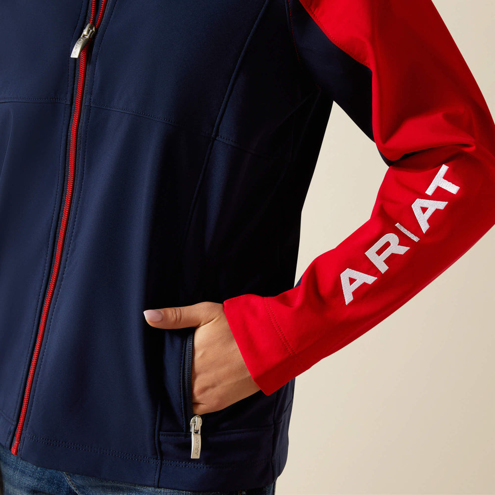 Team EQ Jacket Kids - NAVYT/RED