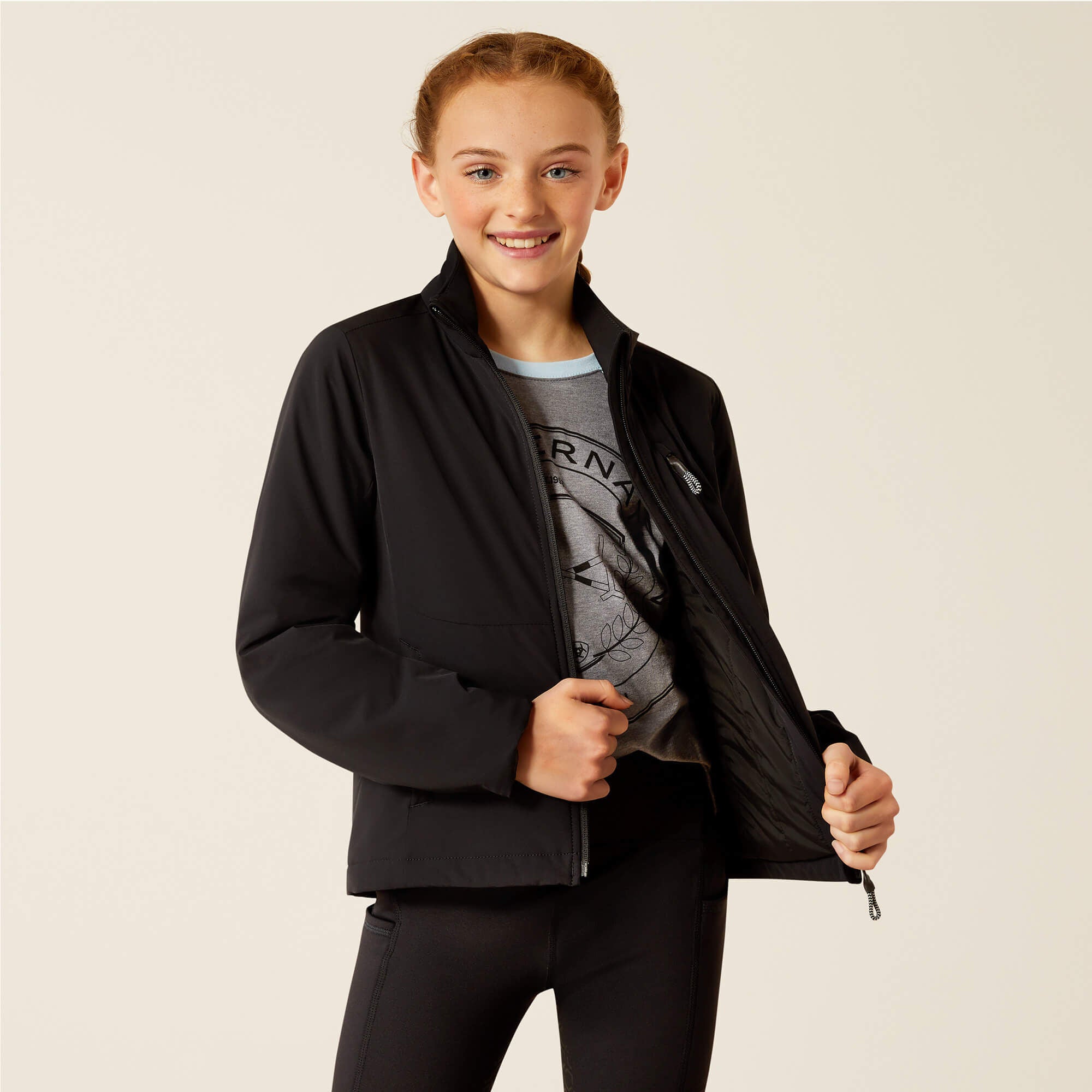 Rion StretchShell Insulated Jacket Kids - BLACK