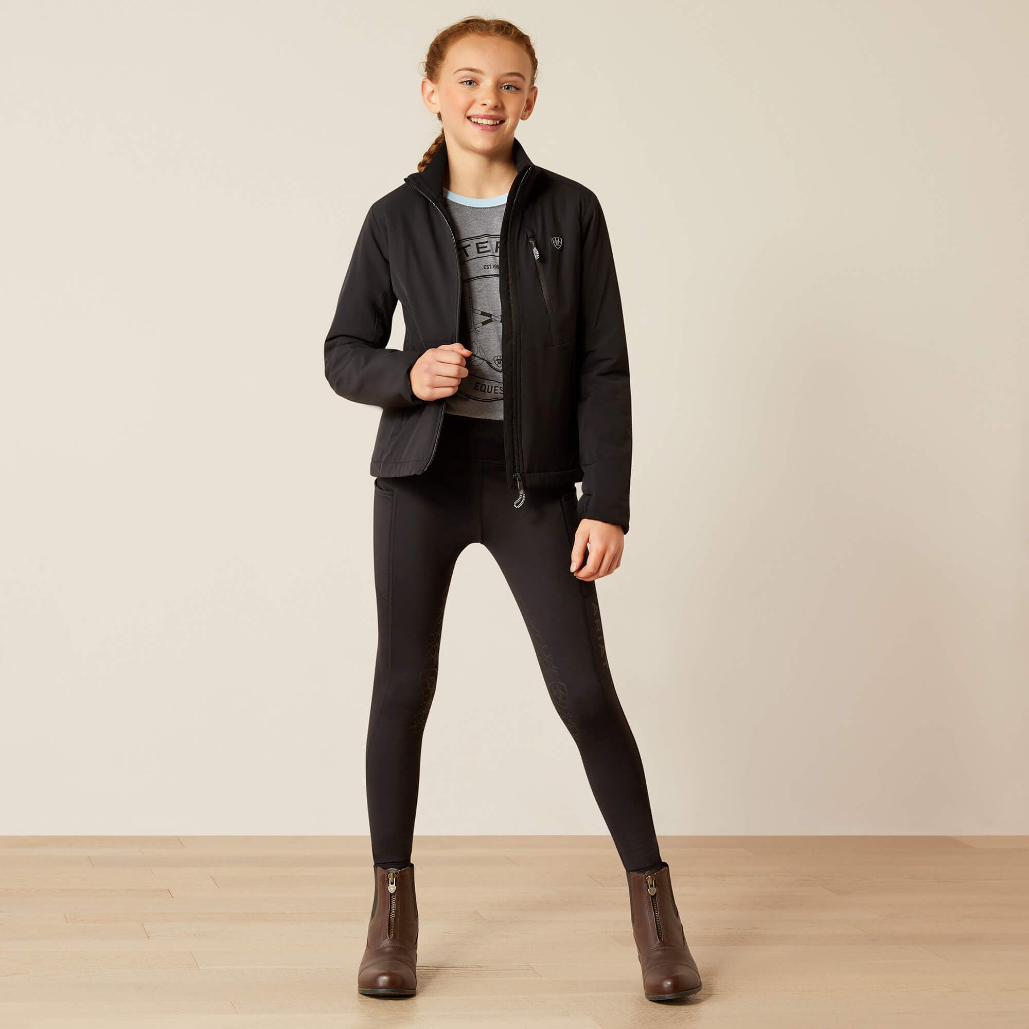Rion StretchShell Insulated Jacket Kids - BLACK