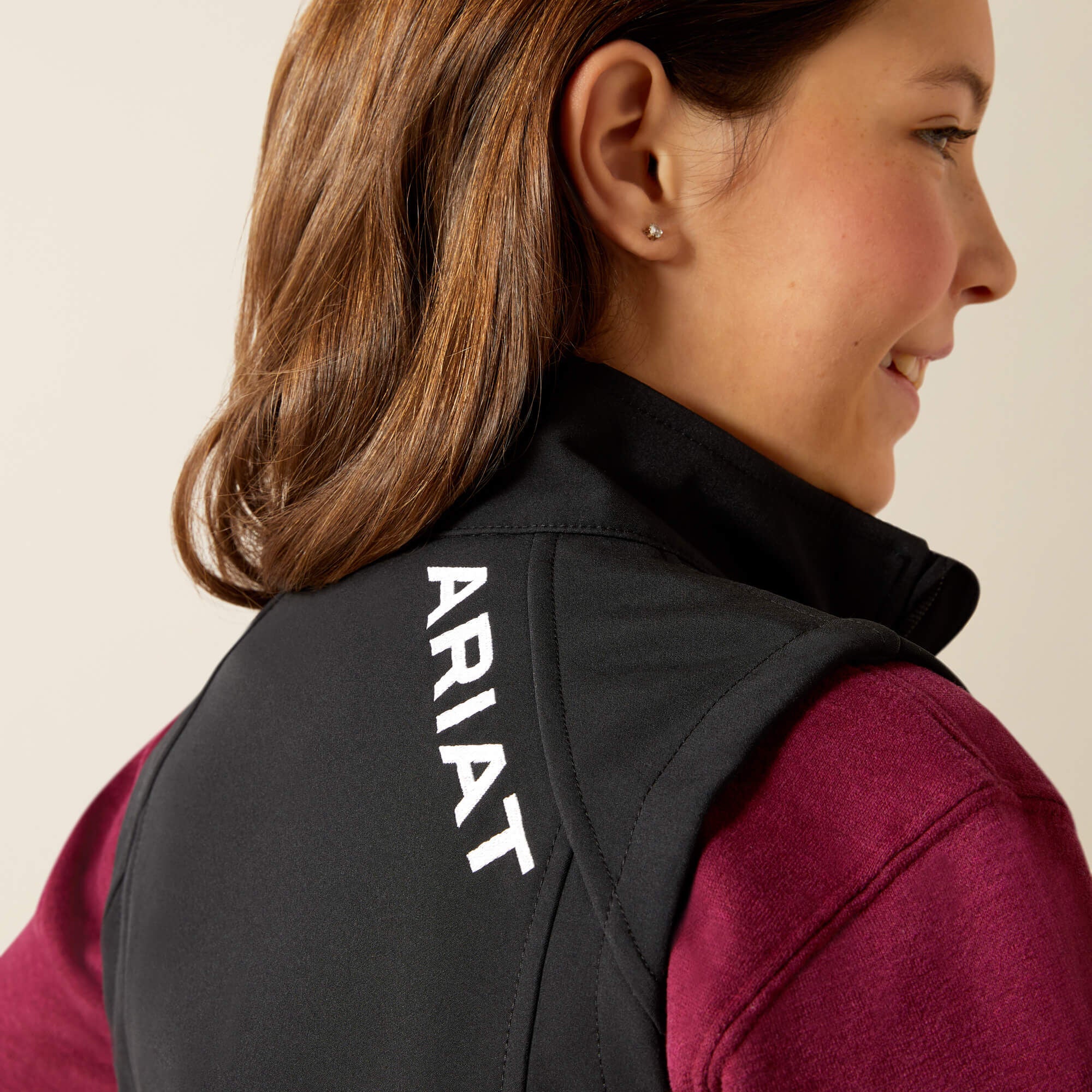 Ariat Logo Softshell Vest Kids - BLACK/SOUTHWEST MINIMAL PRINT